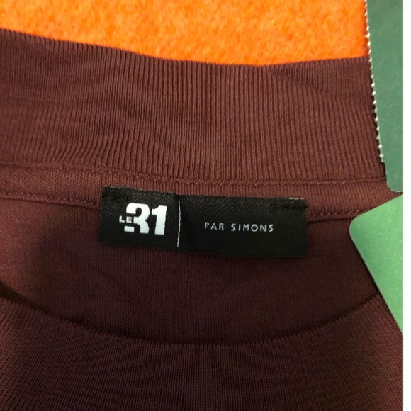 Burgundy eco-friendly minimalist loose sweatshirt NWT - Picture 4 of 10